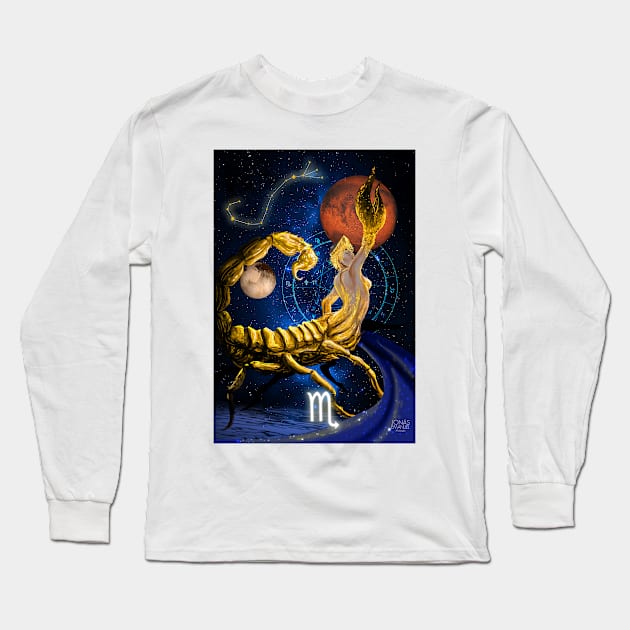 Scorpio Long Sleeve T-Shirt by JonasEmanuel